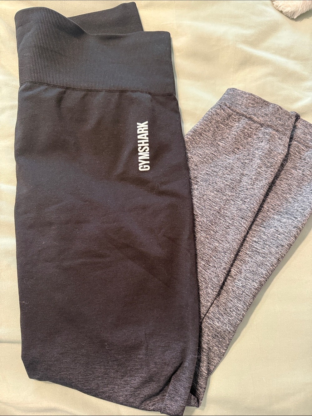 Gymshark Black & Gray Heather High Waist Leggings